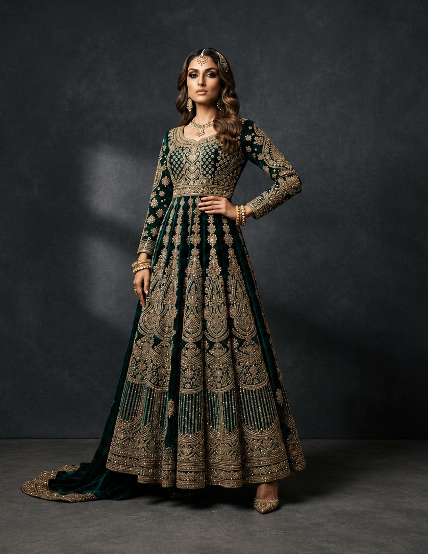 Aurelia Emerald Gown